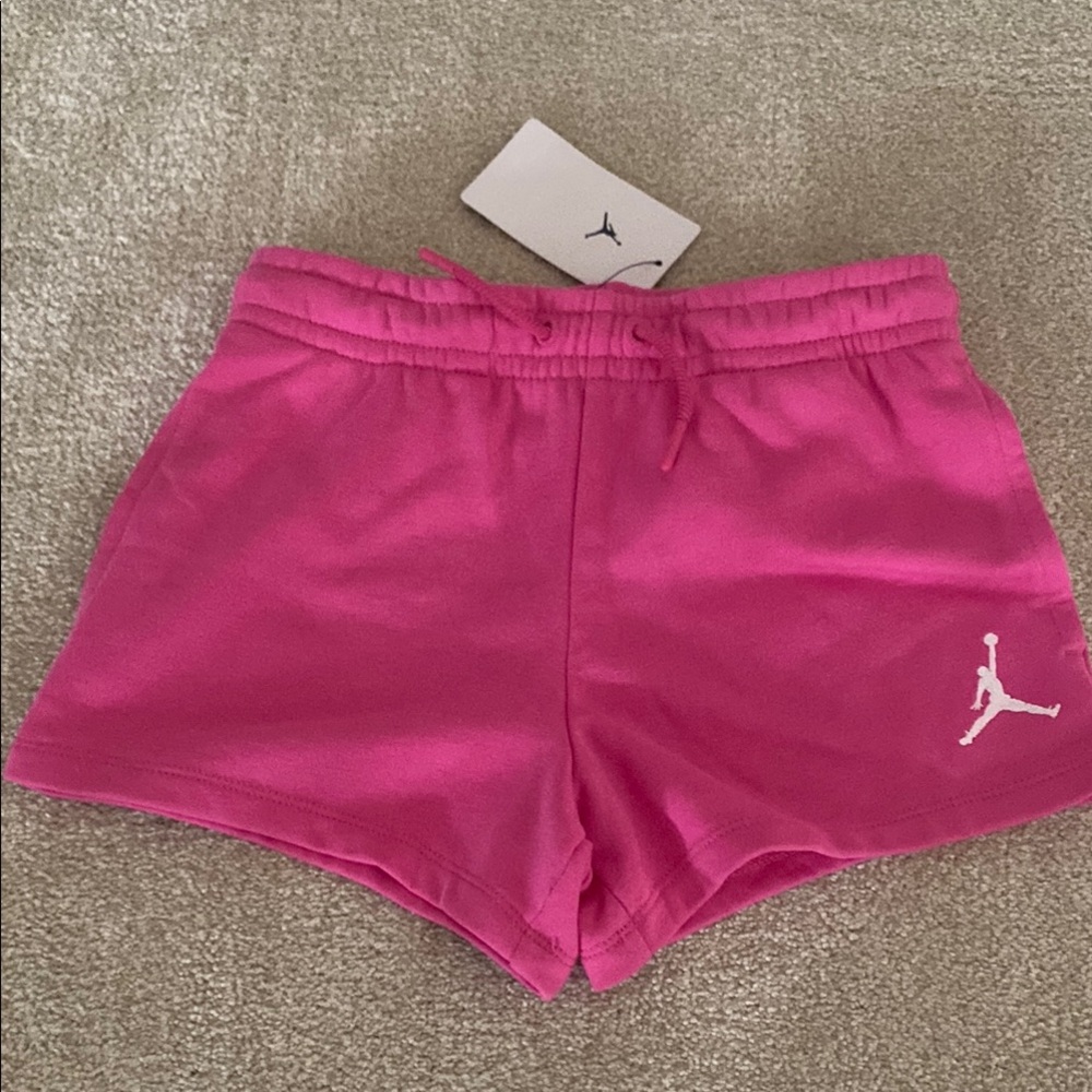Girls Jordan Pink Athletic Shorts
